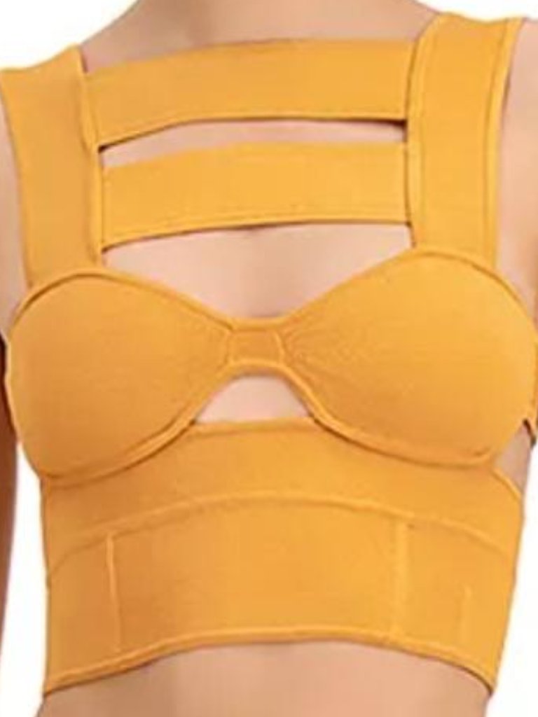 Herve Leger Strappy Caged Bra Crop Top